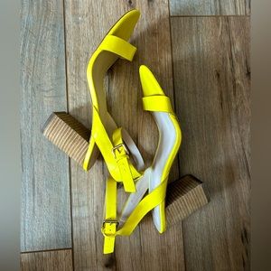 Yellow Aldo High Heeled Shoes